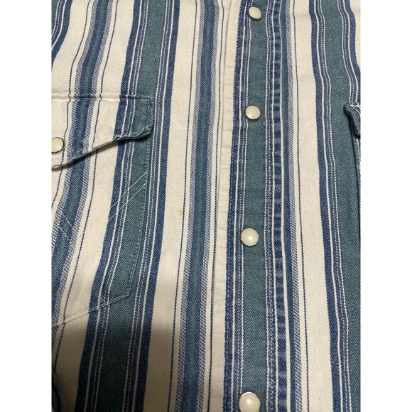 Men’s Vintage  Wrangler Pearl Snap Shirt 2XL 18 x 36 - Picture 4 of 6